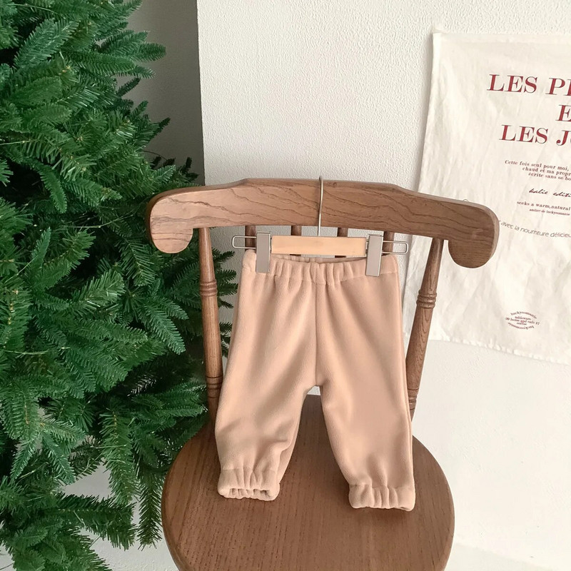 Ziemas zīdaiņu bikses Masīvas zīdaiņu sporta bikses zēniem meitenēm brīvas harēma bikses ikdienas flīsa bikses korejiešu bērniem biezas siltas bikses