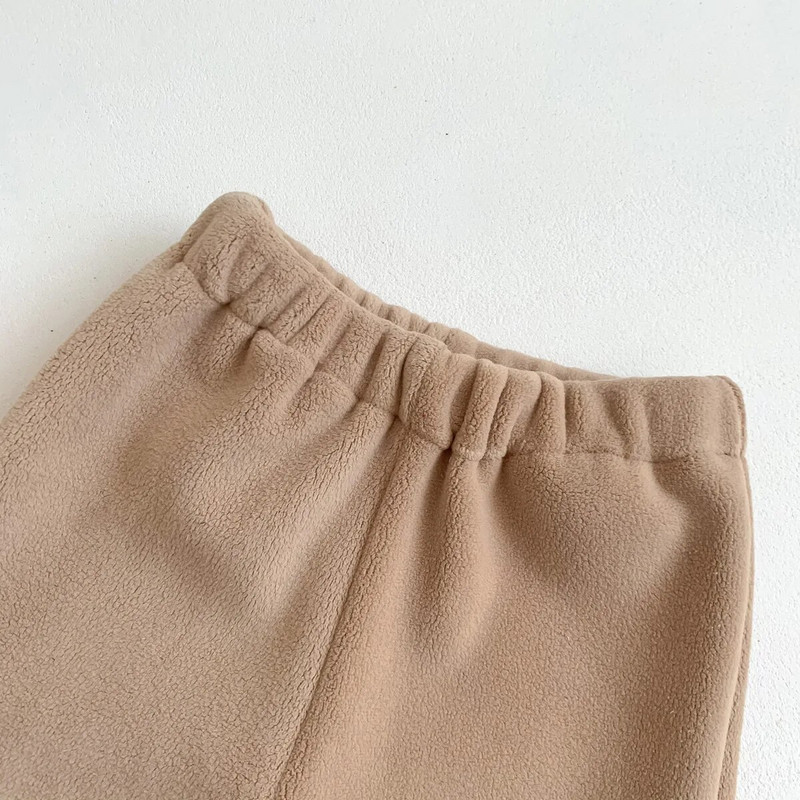 Ziemas zīdaiņu bikses Masīvas zīdaiņu sporta bikses zēniem meitenēm brīvas harēma bikses ikdienas flīsa bikses korejiešu bērniem biezas siltas bikses