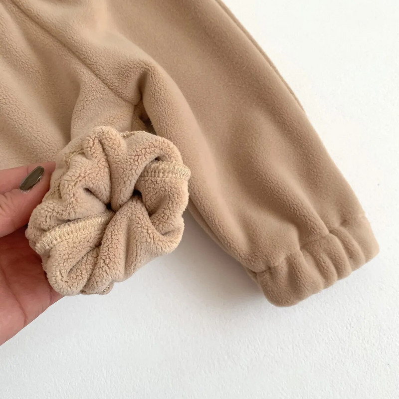 Ziemas zīdaiņu bikses Masīvas zīdaiņu sporta bikses zēniem meitenēm brīvas harēma bikses ikdienas flīsa bikses korejiešu bērniem biezas siltas bikses