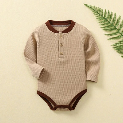 Βρεφικές φόρμες για αγόρι 3-24 μηνών για κορίτσι με μακρυμάνικο Onesies Λευκό νεογέννητο βαμβακερό ρόμπα Δωρεάν αποστολή Παιδικά ρούχα