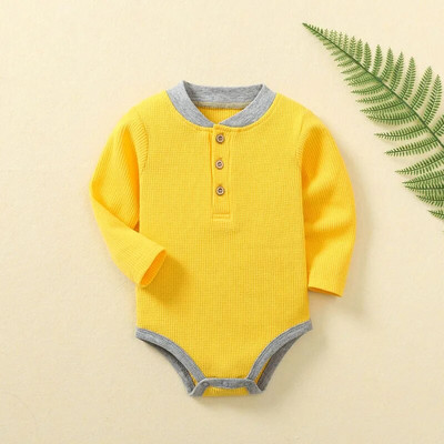 Βρεφικές φόρμες για αγόρι 3-24 μηνών για κορίτσι με μακρυμάνικο Onesies Λευκό νεογέννητο βαμβακερό ρόμπα Δωρεάν αποστολή Παιδικά ρούχα