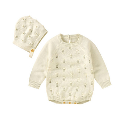 Antibakterijski pamučni kombinezon s dugim rukavima za djevojčice, dječji kombinezon za 3-24 mjeseca, mekani kombinezon za novorođenčad, udoban bodi za malu djecu