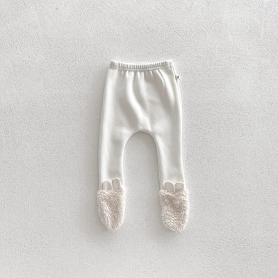 Rudens ziemas zīdaiņa plus samta bodijs ar garām piedurknēm toddler jauks lācis viengabala apģērbs kokvilnas jaundzimušais zēns meitene silts vienkrāsains