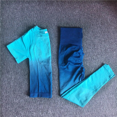 Női sport tornaterem leggings jóga szett Sport melltartó Fitness nyakkendőfesték varrat nélküli leggings edzés Női ruhák Conjunto aktív öltönyök