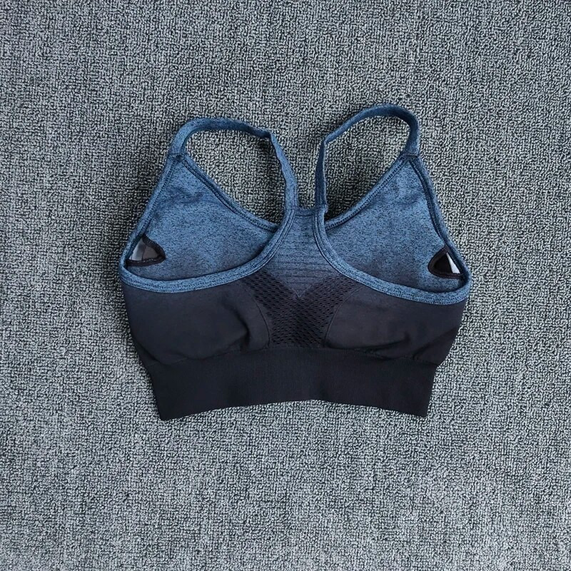 WAREBALL Ombre komplet za teretanu Žensko sportsko odijelo Odjeća za fitness Sportska odjeća Bešavne tajice Podstavljeni sportski grudnjaci Kompleti za jogu Odjeća za vježbanje