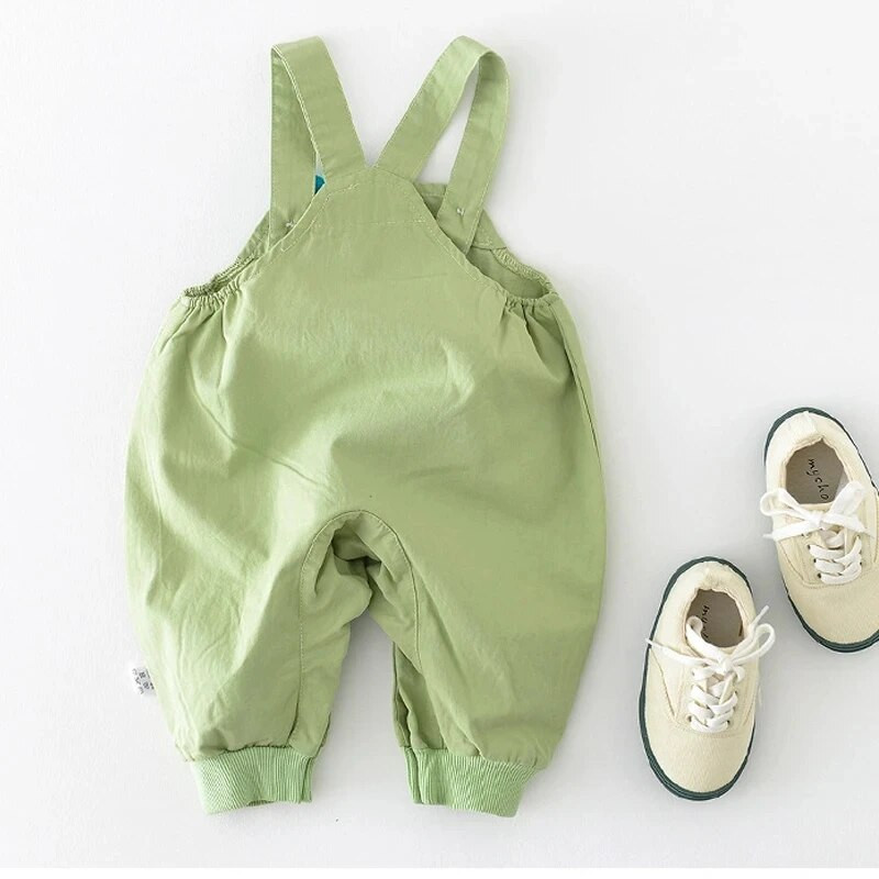 2023 m. pavasario kombinezonai kūdikiams, korėjietiški animacinių filmų siuvinėjimai, mergaičių berankovių kelnaičių kombinezonas vaikams, mažiems berniukams, apatiniai drabužiai, apatinės kelnės