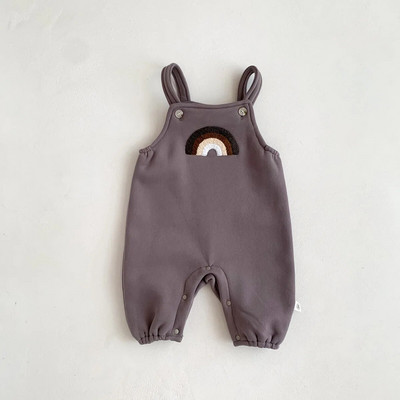 Korejski kombinezon s duginim vezom Dječji kombinezoni Zimski kombinezon za novorođenčad Flis kombinezon za malu djecu Jesenska odjeća za djevojčice