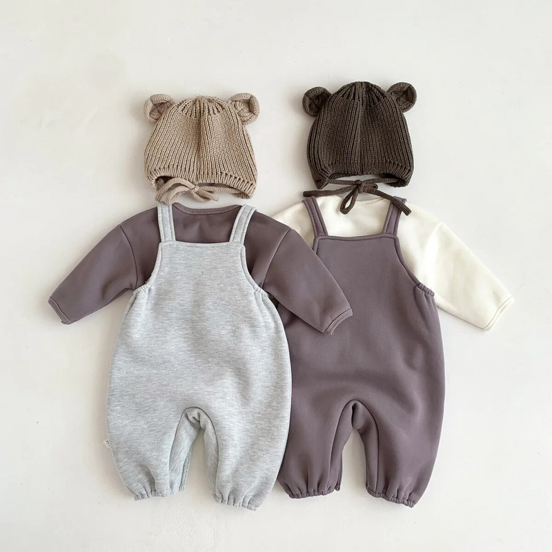 Korejski kombinezon s duginim vezom Dječji kombinezoni Zimski kombinezon za novorođenčad Flis kombinezon za malu djecu Jesenska odjeća za djevojčice