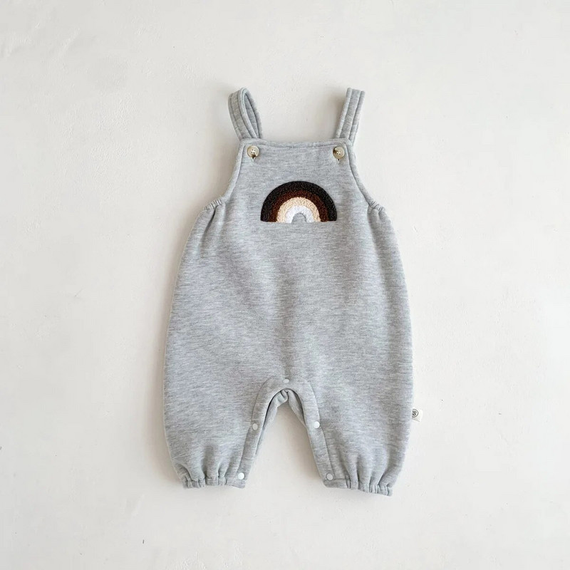 Korejski kombinezon s duginim vezom Dječji kombinezoni Zimski kombinezon za novorođenčad Flis kombinezon za malu djecu Jesenska odjeća za djevojčice