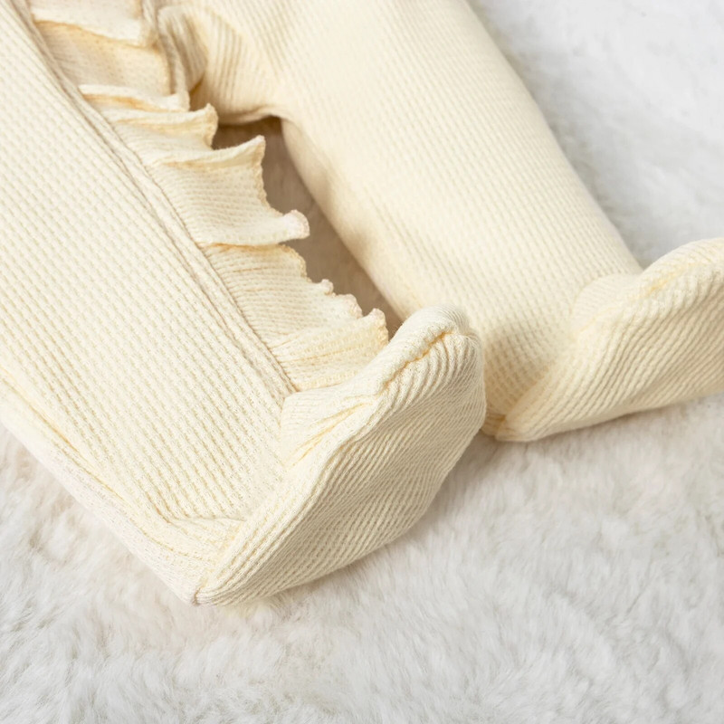 Hlače za novorođenče, djevojčice, kombinezon s dugim rukavima i rajfovima s trakom za glavu, dječja pamučna pidžama s cipelama, odjeća s patentnim zatvaračem