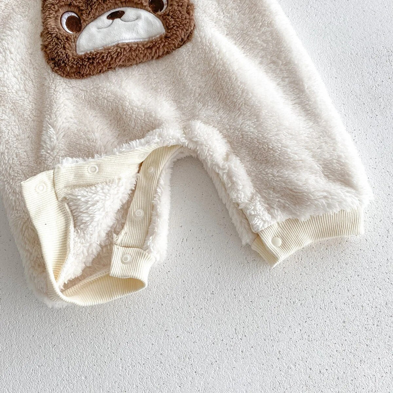 Zimske korejske dječje štrample od flisa, topli kombinezon za dječake, crtani kombinezon za djevojčice, topla kombinezona s kapuljačom i džepom od kašmira