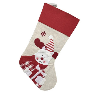Slatke božićne čarape Djed Mraz Elk Snjegović Vrećica za slatkiše Šuma, čizme za lutke starca, kućni Božić, kamin, dodatak za zabavu