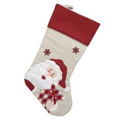 Slatke božićne čarape Djed Mraz Elk Snjegović Vrećica za slatkiše Šuma, čizme za lutke starca, kućni Božić, kamin, dodatak za zabavu