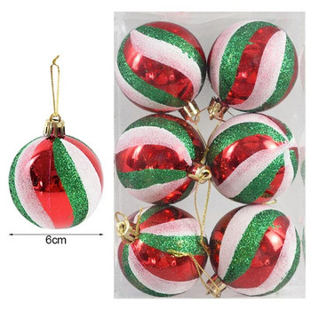Ζωγραφισμένες χριστουγεννιάτικες μπάλες κρεμαστά στολίδια Χριστουγεννιάτικο δέντρο διακοσμητικό μενταγιόν 2024 Πρωτοχρονιάτικα είδη διακόσμησης σπιτιού Navidad Natal Gift
