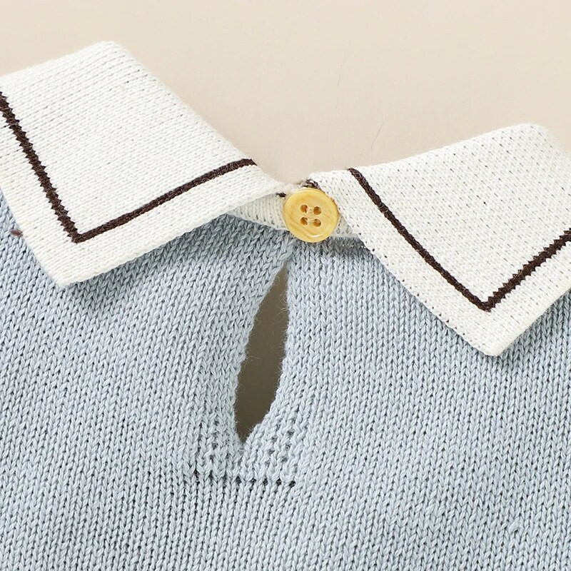 Casual Wear Bear μακρυμάνικο πλεκτό βαμβακερό άνοιξη & φθινόπωρο Βρεφικά αγόρια και κορίτσια Rompers νεογέννητο κορμάκι για βρέφη για 0-18 εκ.