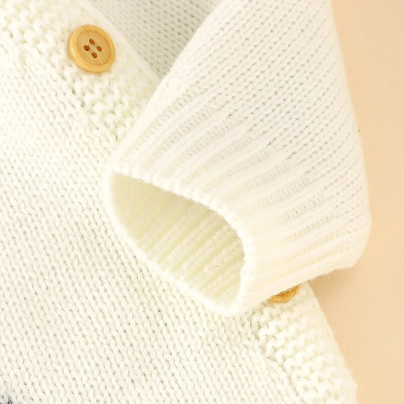 Χαριτωμένο κουνέλι με μακρυμάνικο πλεκτό ακρυλικό κοριτσάκι για 3-24 εκατομμύρια μαλακό νεογέννητο φορμάκι φόρμα παιχνιδιών για άνοιξη και φθινόπωρο