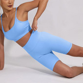 Ženski sportski set Joga kratke hlače Sportska odjeća za vježbanje Ljetni sportski grudnjak i kratki dvodijelni kompleti Odijelo za teretanu Odjeća za fitness Ženska trenerka