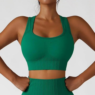 Bezšuvju jogas komplekts Sieviešu sporta tērpi vingrošanas zāle Apģērbi Fitnesa komplekti Sieviešu apģērbi Divu daļu komplekti Treniņa sporta komplekti Sieviešu kostīms