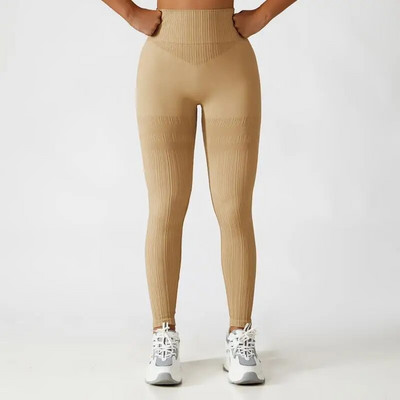 Bezšuvju jogas komplekts Sieviešu sporta tērpi vingrošanas zāle Apģērbi Fitnesa komplekti Sieviešu apģērbi Divu daļu komplekti Treniņa sporta komplekti Sieviešu kostīms