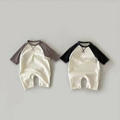 Proljetne pamučne štrample za dojenčad Dječje dječačke ležerne široke kombinezone za novorođenče Dugih rukava Jesenska dječja kućna odjeća Odjeća za male djevojčice Kombinezon