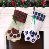 Sretan Božić Čarape za mačke Plišano drvce Viseći poklon Slatkiši Velike čarape Dekoracija