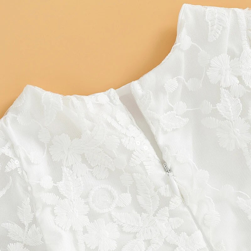 Listenwind Haljina za djevojčice od 0 do 2 godine Odjeća za malu djecu Čipkana haljina s okruglim izrezom dugih rukava A kroja Jesenska ležerna haljina princeze za dojenčad