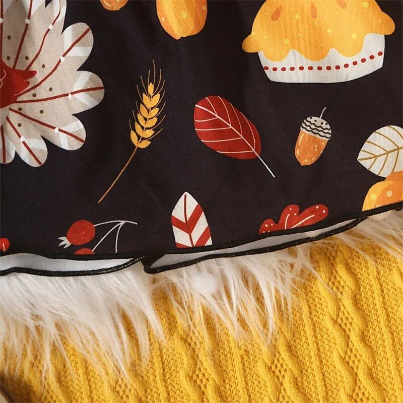 Listenwind 0-2Y Haljina dugih rukava za djevojčice za novorođenče Turska mini haljina s printom za novorođenčad Jesenska haljina princeze s okruglim izrezom A kroja