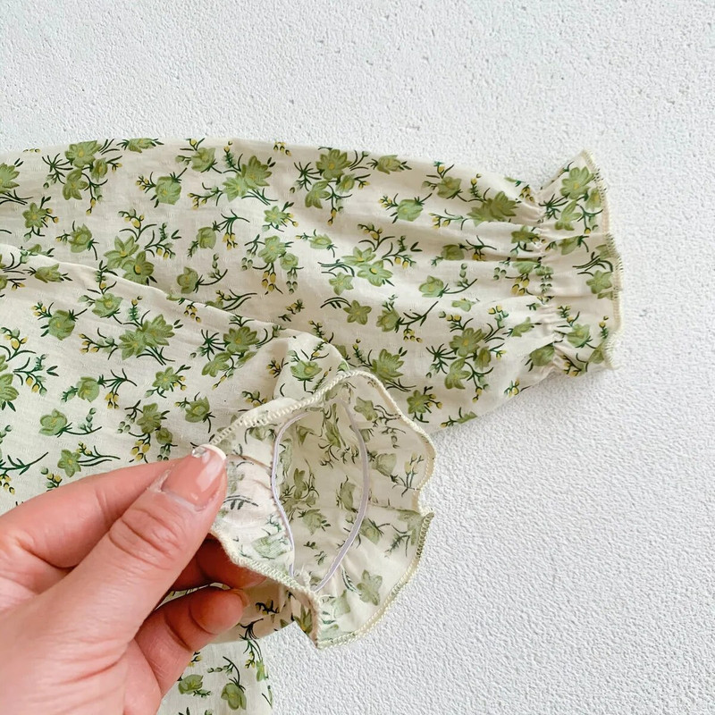 Jednodijelni bodi dugih rukava sa šeširom za proljeće 2023., preslatka korejska odjeća za novorođenčad, kombinezon princeze za malu djecu