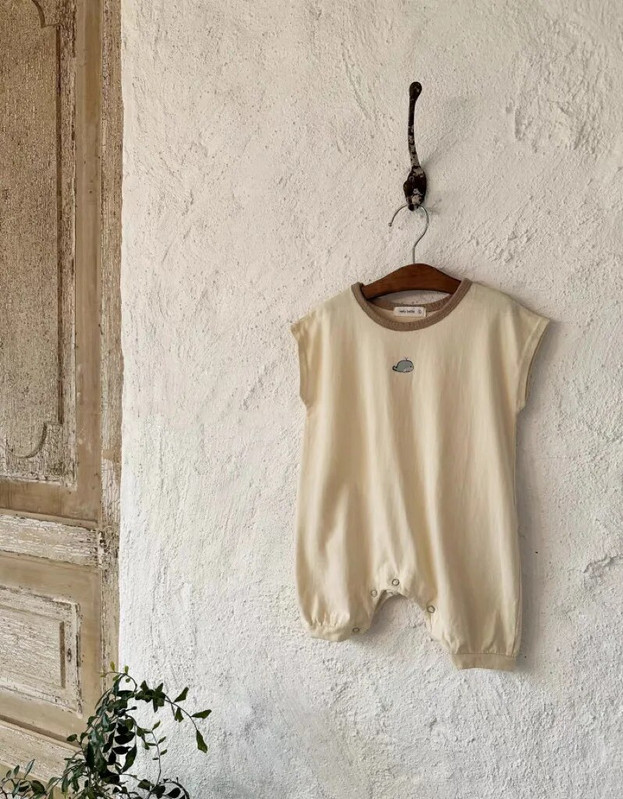 Ljetna odjeća za bebe 2023., dojenčad, dječaci, široke štrample, jednobojni, jednostavni pamučni kombinezon bez rukava, odjeća za djevojčice