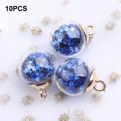 10 komada prozirne božićne kuglice sa šljokicama u boji, božićne kuglice, kristalne kuglice, božićno drvce, privjesak, božićni dekor, kućni dekor, dekoracija za zabavu