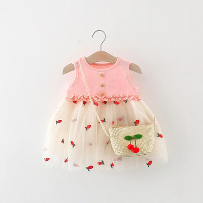 Šarene večernje haljine princeze za rođendanske zabave s točkastim mašnama i čvorovima Dječja odjeća od 0 do 3 godine