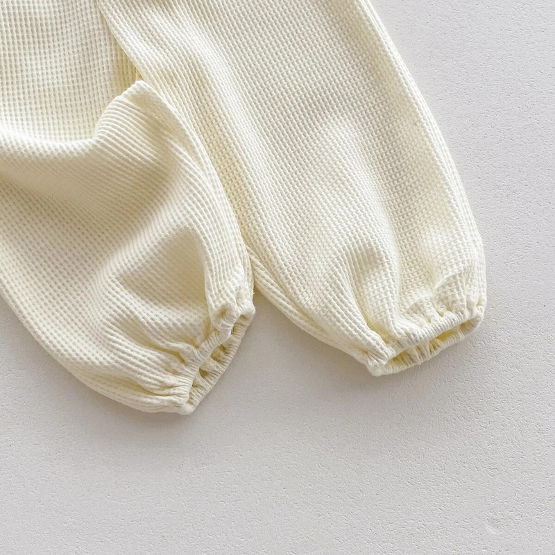 Novo jesensko odijelo od vafla za dječake, djevojčice, 2023., korejski bebi medo, majice s vezom, majice dugih rukava + hlače, 2 komada ležerne odjeće za malu djecu