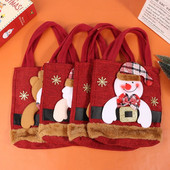 1kom Božićni dan Djed Mraz Snjegović Jelen Dječja poklon vrećica Vrećica slatkiša Božićna ručna torbica Sretan Božić Dekor Ručni paket