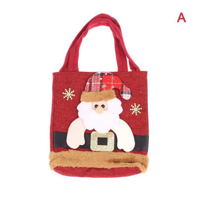 1kom Božićni dan Djed Mraz Snjegović Jelen Dječja poklon vrećica Vrećica slatkiša Božićna ručna torbica Sretan Božić Dekor Ručni paket