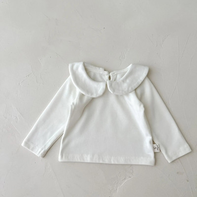 Jesenska odjeća za djevojčice 2023. Pamučni pleteni kardigan kaput Bodi s tregerima za dojenčad Majica s kragnom za lutke 3 kom odijelo za djevojčice