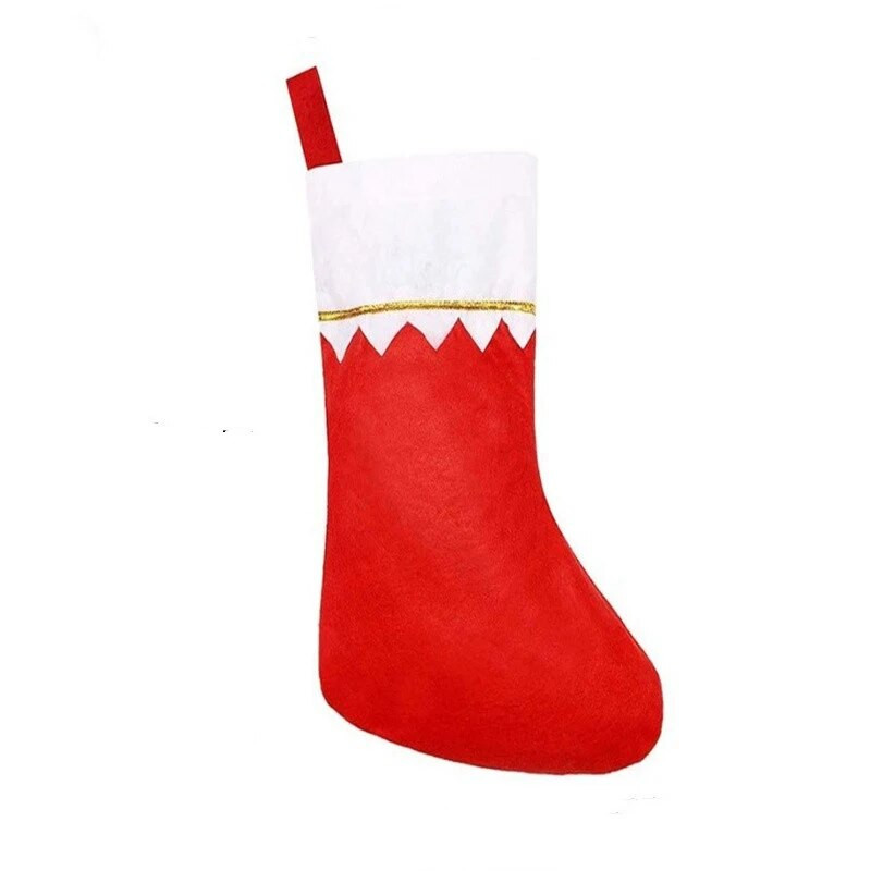 Ziemassvētku zeķes pakarināmas somas Ziemassvētku dāvanas Pnompeņa Ziemassvētku zeķes baltas mutes zaļas mutes Ziemassvētku dekoratīvās zeķes