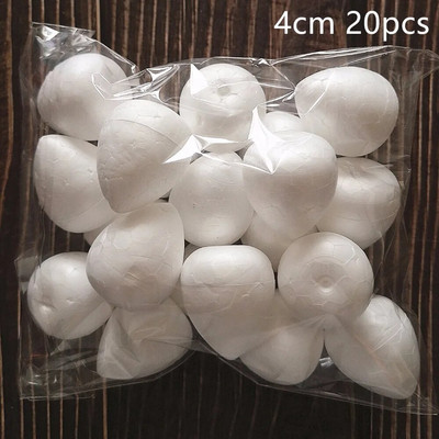 1,5/2/3/4/5 cm pjenaste kuglice od polistirena od stiropora DIY božićne kuglice od pjene u obliku kapljice ruže za dekoraciju vjenčanja