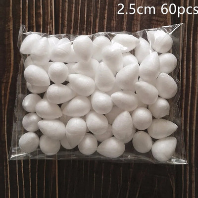 1,5/2/3/4/5 cm pjenaste kuglice od polistirena od stiropora DIY božićne kuglice od pjene u obliku kapljice ruže za dekoraciju vjenčanja