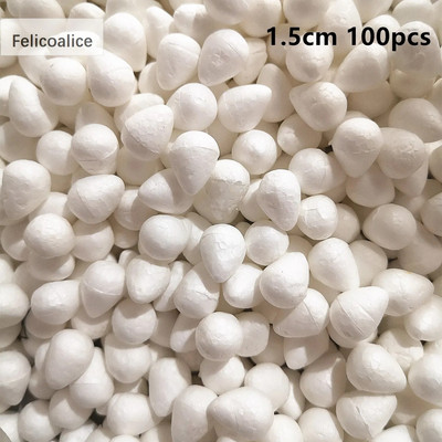 1,5/2/3/4/5 cm pjenaste kuglice od polistirena od stiropora DIY božićne kuglice od pjene u obliku kapljice ruže za dekoraciju vjenčanja