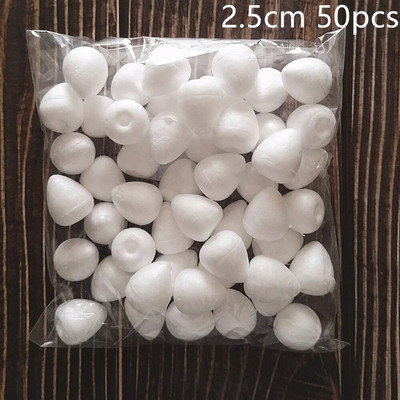 1,5/2/3/4/5 cm pjenaste kuglice od polistirena od stiropora DIY božićne kuglice od pjene u obliku kapljice ruže za dekoraciju vjenčanja