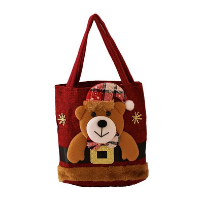 Božićna torbica Djed Mraz Snjegović Jelen Vreća za poklone Dječja darovna vrećica Vrećica za slatkiše Sretan Božić Dekor Ručni paket Nova godina