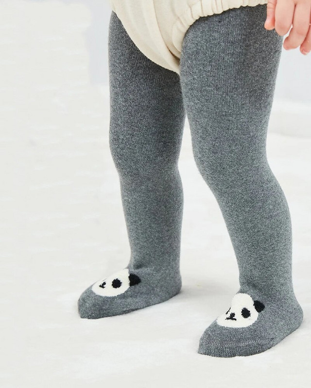 2022. Jesenske tajice za djevojčice Novorođenčad Jednobojne pamučne deblje frotirske najlonske čarape Mala djeca Tople tajice Crtani dječje zimske čarape