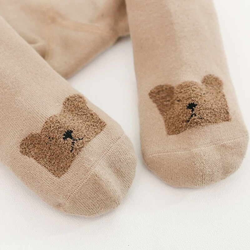 2022. Jesenske tajice za djevojčice Novorođenčad Jednobojne pamučne deblje frotirske najlonske čarape Mala djeca Tople tajice Crtani dječje zimske čarape