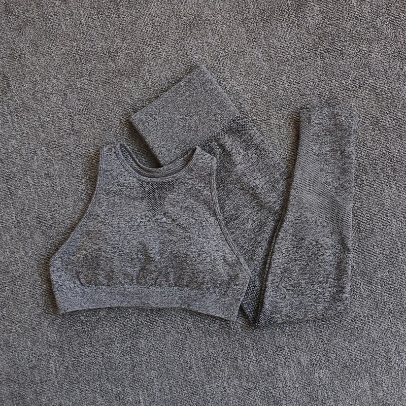 Bešavni set za jogu Sportske tajice za vježbanje + sportski grudnjak Odjeća za fitness Set za jogu za žensku sportsku odjeću Sportska odijela