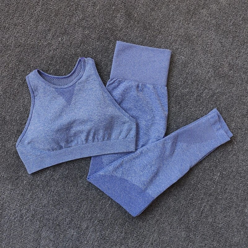 Bešavni set za jogu Sportske tajice za vježbanje + sportski grudnjak Odjeća za fitness Set za jogu za žensku sportsku odjeću Sportska odijela