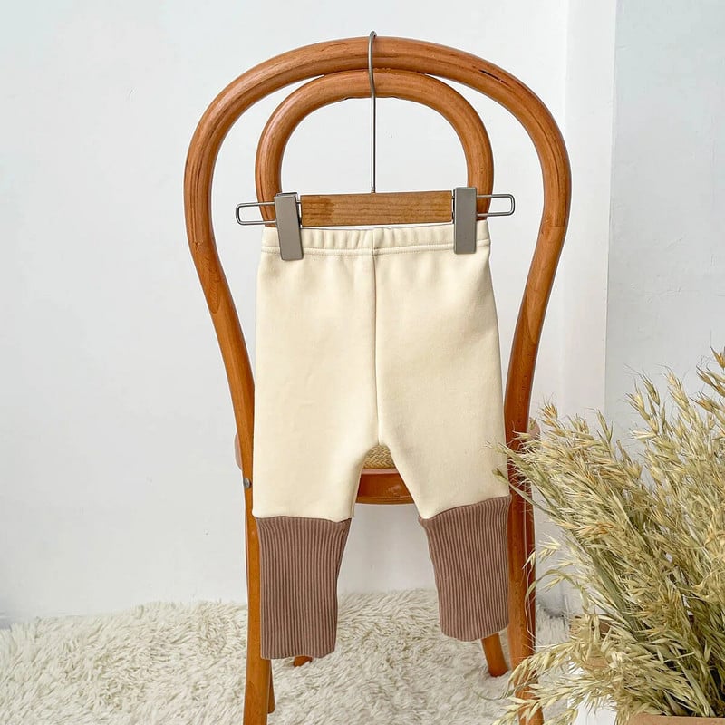 Φθινόπωρο Χειμώνας μωρό αγόρια κορίτσια συνονθύλευμα κολάν βρεφικά βαμβακερά ραβδώσεις ζεστό μακρύ παντελόνι νήπιο κορίτσι φλις κολάν casual παντελόνι