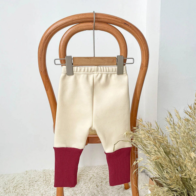 Φθινόπωρο Χειμώνας μωρό αγόρια κορίτσια συνονθύλευμα κολάν βρεφικά βαμβακερά ραβδώσεις ζεστό μακρύ παντελόνι νήπιο κορίτσι φλις κολάν casual παντελόνι