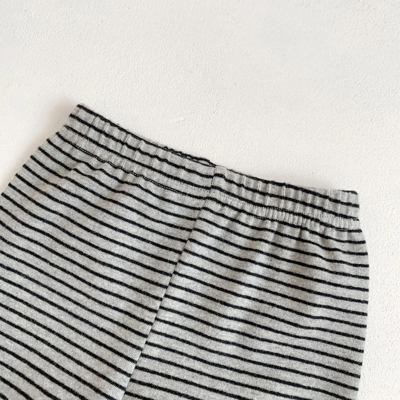 2023. gada pavasara rudens, mazuļu svītraini legingi, zēni, meitenes, ikdienišķas šauras bikses korejiešu, vienkāršas raibās bikses bērniem, kokvilnas elastīgās bikses