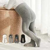 2022 Χειμερινό παιδικό κολάν για κορίτσια Thicken fleece επένδυση Θερμικό καλσόν Baby girl Soild Ζεστό καλσόν Παιδικό casual Leotard