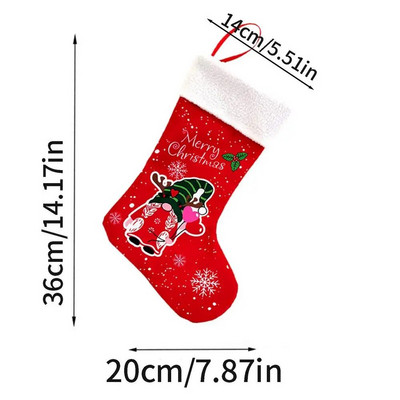 Ziemassvētku zeķes Dāvanu maisiņš Konfektes Ziemassvētku vecīša dāvanu zeķes Kamīns Pakarināmas Zeķes Ziemassvētku vecītis zviedru rūķītis Ziemassvētku zeķes bērniem